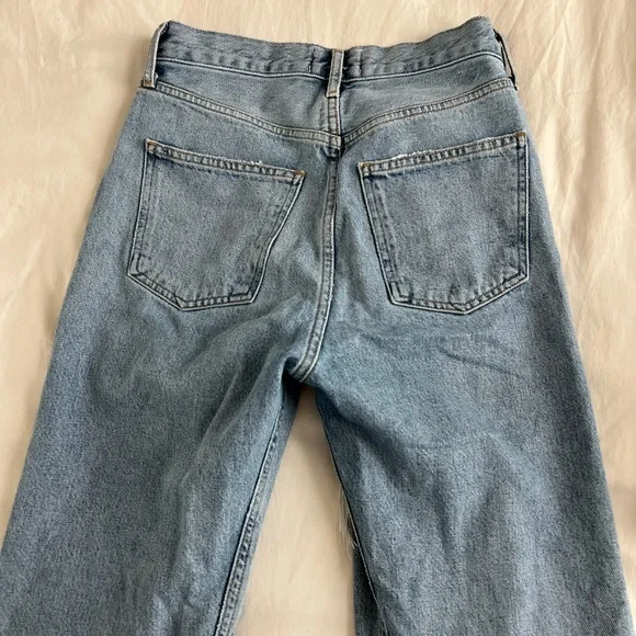 AGOLDE '90s Crop Distressed Jeans - Picture 5 of 9